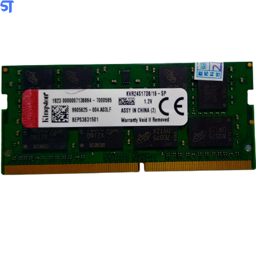 Memória Ram Notebook 16GB Kingston KVR24S17D8/16 2400Mhz DDR4 - Verde